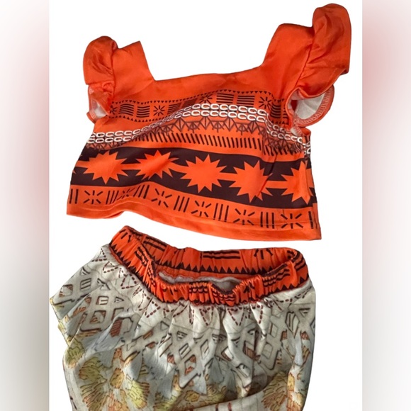 Girls Moana Ruffle Shirt & Skirt Set - Picture 6 of 8